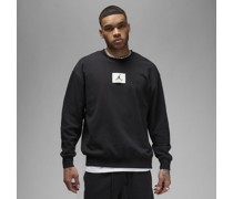 Jordan Essentials Fleece-Rundhals-Sweatshirt für Herren - Schwarz