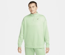 Nike Sportswear Fleece-Oberteil in Oversize mit Viertelreißverschluss für Damen - Grün