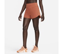 Nike Bliss Dri-FIT Fitness-Shorts mit Futter und hohem Taillenbund für Damen (ca. 7,5 cm) - Orange