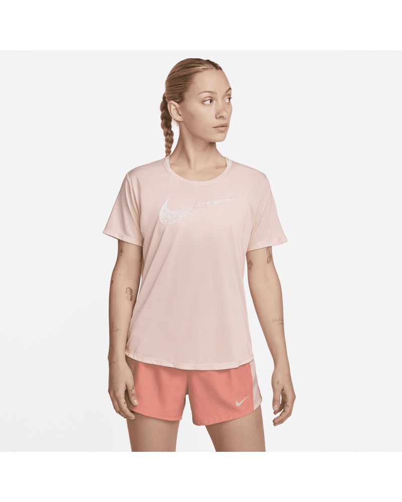 Nike Damen Nike Swoosh Run Kurzarm-Laufoberteil für Damen Pink