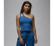 Jordan asymmetrisches Ripp-Tanktop für Damen - Blau