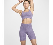 Nike Zenvy Tie-Dye Bike Shorts mit sanftem Halt und hohem Bund für Damen (ca. 20 cm) - Lila
