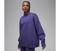 Jordan Flight Fleece Damen-Sweatshirt mit Rundhalsausschnitt - Lila