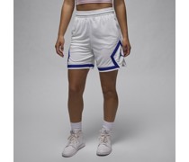 Jordan Sport Damenshorts mit diamantförmigen Akzenten - Weiß