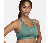 Nike Swoosh Medium Support Sport-BH mit Polster für Damen - Grün