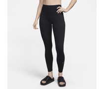 Nike One Leggings in voller Länge mit hohem Bund für Damen - Schwarz