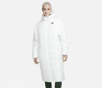 Nike Sportswear Classic Puffer lockerer Therma-FIT Parker mit Kapuze für Damen - Weiß