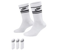 Nike Sportswear Dri-FIT Everyday Essential Crew-Socken (3 Paar) - Weiß