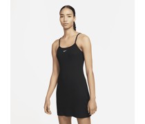 Nike Sportswear Essential geripptes Kleid für Damen - Schwarz