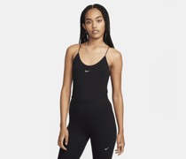 Nike Sportswear Chill Cami-Bodysuit für Damen aus Strickmaterial mit enger Passform - Schwarz