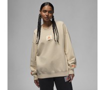 Jordan x Shelflife Damen-Sweatshirt mit Rundhalsausschnitt - Braun