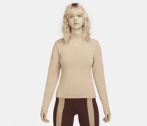 Nike Sportswear Collection Essentials Langarm-Oberteil mit Stehkragen für Damen - Braun