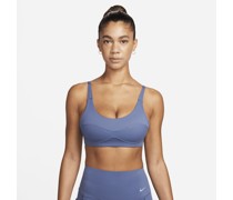 Nike Indy City Essential leicht gefütterter Sport-BH mit leichtem Halt für Damen - Blau