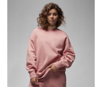 Jordan Flight Fleece Damen-Sweatshirt mit Rundhalsausschnitt - Pink