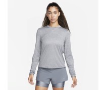 Nike Dri-FIT Swift Element UV Damen-Laufoberteil mit Rundhalsausschnitt - Grau