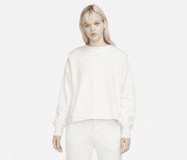Nike Sportswear Modern Fleece extragroßes French-Terry-Sweatshirt mit Rundhalsausschnitt für Damen - Weiß