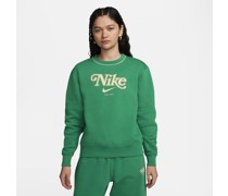 Nike Sportswear Fleece-Sweatshirt mit Rundhalsausschnitt für Damen - Grün