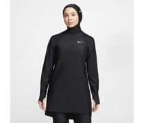 Nike Victory Essential Schwimm-Tunika mit durchgehendem Schutz für Damen - Schwarz