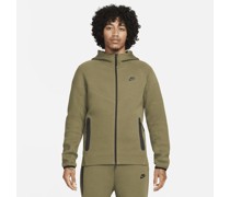 Nike Sportswear Tech Fleece Windrunner Herren-Hoodie mit durchgehendem Reißverschluss - Grün