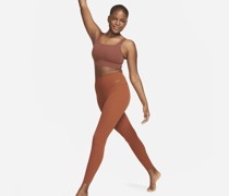 Nike Zenvy 7/8-Leggings mit sanftem Halt und hohem Taillenbund für Damen - Braun