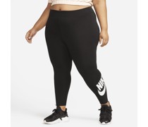 Nike Sportswear Classics Trainings-Leggings mit Grafik und hohem Bund für Damen - Schwarz