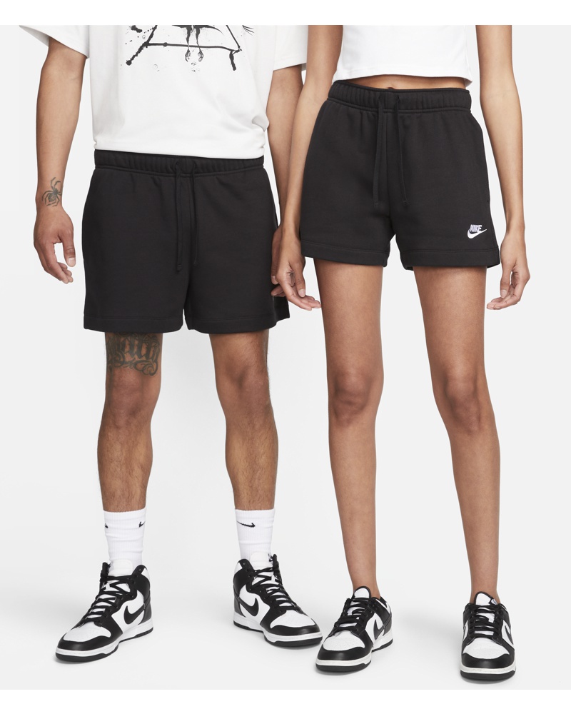 Nike Damen Nike Sportswear Club Fleece Shorts mit mittelhohem Bund für Damen Schwarz