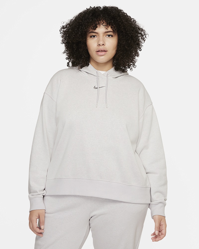 Nike Damen Nike Sportswear Collection Essential Fleece-Hoodie mit relaxter Passform für Damen Grau