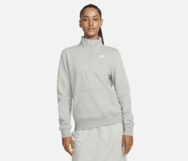 Nike Sportswear Club Fleece Damen-Sweatshirt mit Halbreißverschluss - Grau