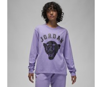 Jordan Longsleeve mit Grafik für Damen - Lila