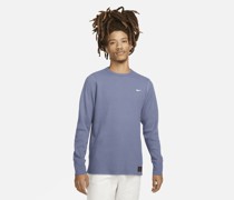 Nike Life schweres Langarm-Oberteil mit Waffelstrick für Herren - Blau