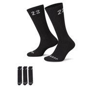 Jordan Essentials Crew-Socken (3 Paar) - Schwarz