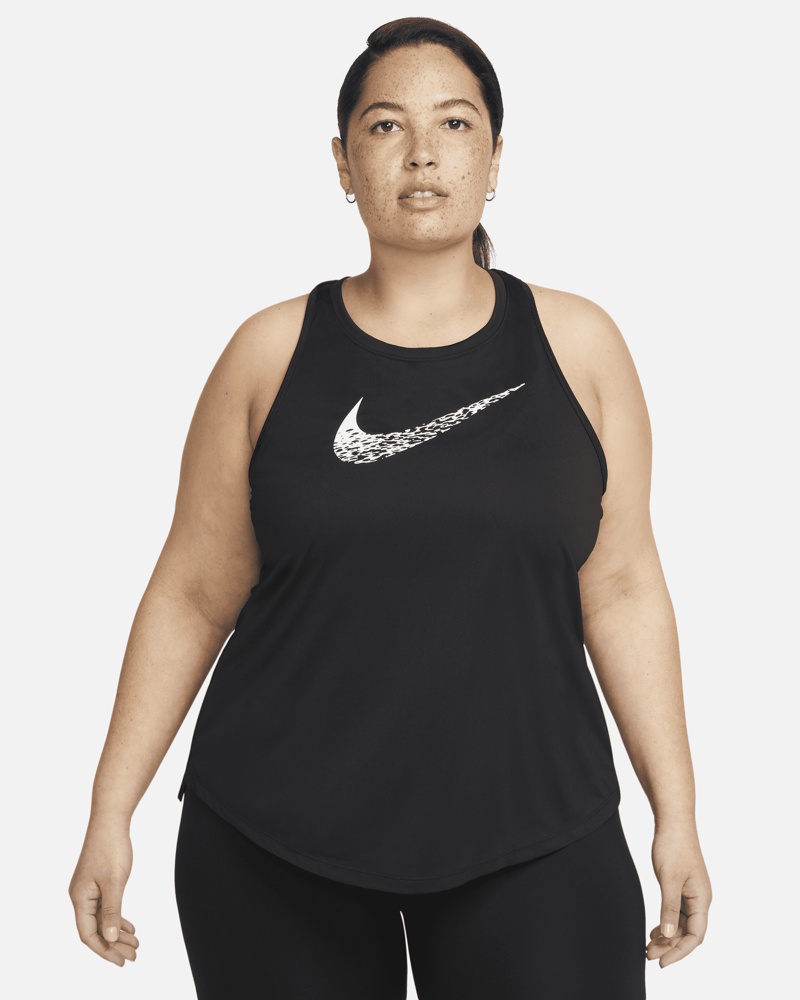 Nike Damen Nike Swoosh Run Lauf-Tanktop für Damen Schwarz