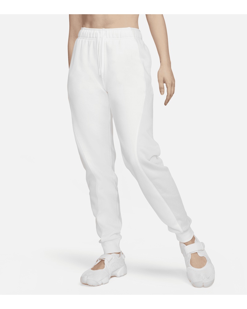 Nike Damen Nike Air Fleece-Jogginghose mit mittelhohem Bund für Damen Weiß