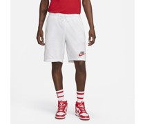 Nike Club Herrenshorts aus French-Terry - Weiß