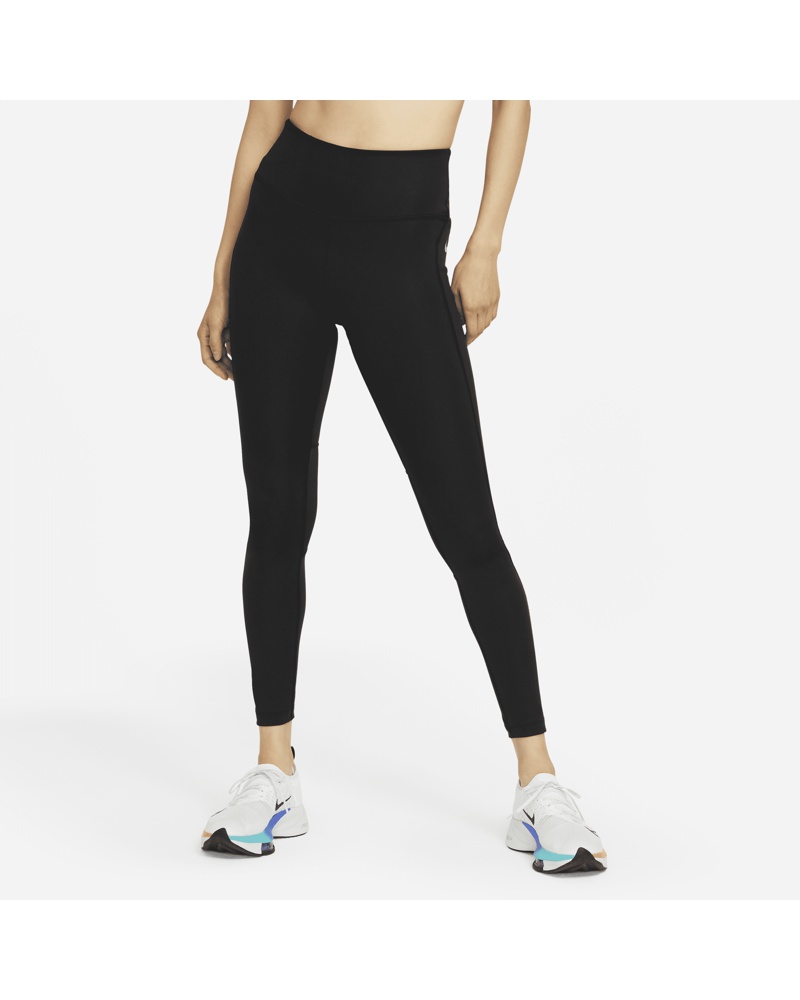 Nike Damen Nike Epic Fast Lauf-Leggings mit Tasche und halbhohem Bund für Damen Schwarz