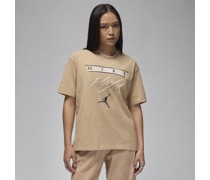 Jordan Flight Heritage T-Shirt mit Grafik für Damen - Braun