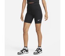 Nike Sportswear Classic Bike-Shorts mit hohem Taillenbund für Damen (ca. 20,5 cm) - Schwarz
