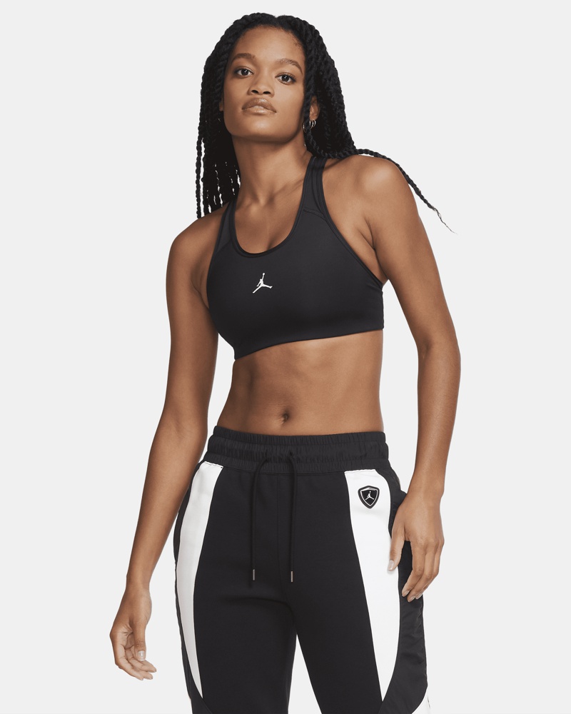 Nike Damen Jordan Jumpman Sport-BH mit mittlerem Halt und einteiligem Polster für Damen Schwarz OG12407 Nike Damen Jordan Jumpman Sport-BH mit mittlerem Halt und einteiligem Polster für Damen Schwarz OG12407