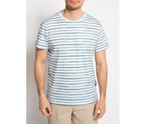 T-Shirt weiß/blau/grün
