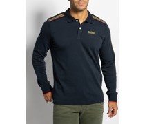 Langarm Langarmpolo navy