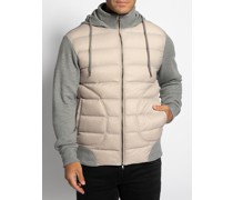 Jacke hellgrau meliert/beige
