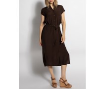 Blusenkleid dunkelbraun