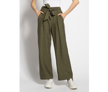 Hose aus Viskose khaki
