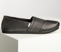 Espadrilles schwarz/silber