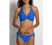 Wende-Bikini blau