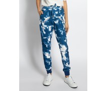 Hose blau/weiß