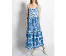 Kleid blau/weiß
