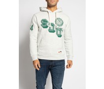 Hoodie hellgrau meliert