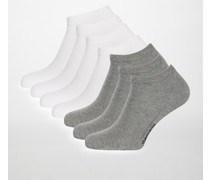 Socken 7er Set weiß/grau
