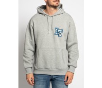 Hoodie hellgrau meliert